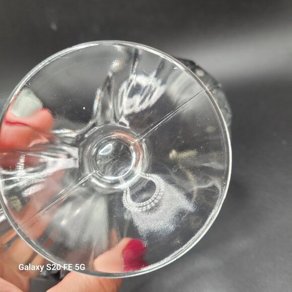 Vintage Pair of Libbey Ribbed Double Scoop Dessert Ice Cream Pedestal Bowls - Picture 4 of 10